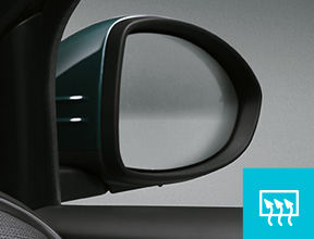 ELECTRICALLY ADJUSTABLE DOOR MIRRORS WITH DEFROST FUNCTION 